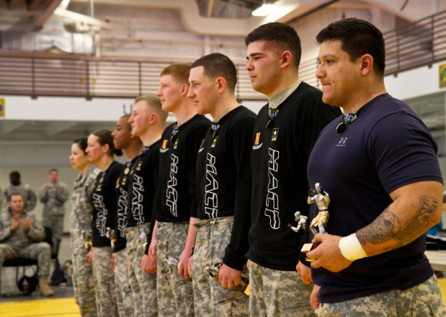 Thunderbolt soldiers battle on the mat
