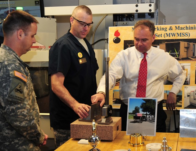 Senator Kaine visits Army's sustainment think tank