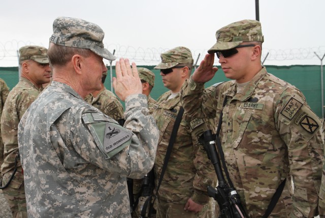 Chairman of Joint Chiefs visits Commando Brigade in Afghanistan