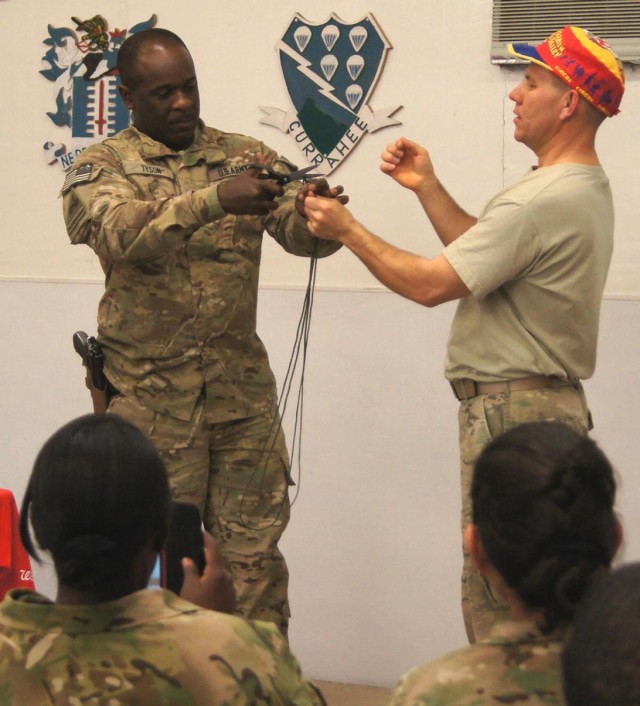 Army major clowns around at FOB Lightning