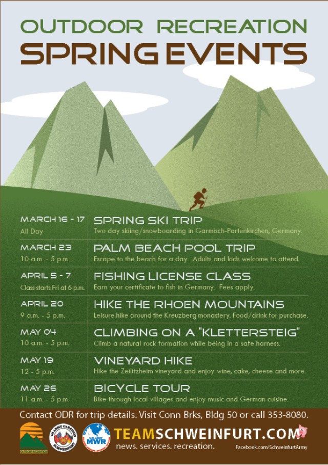 Outdoor Recreation spring events
