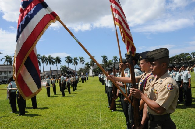 Hawaii JROTC Color Guard Represents