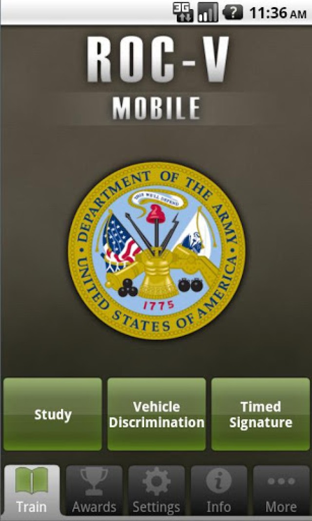 Recognition of Combatants - Vehicles mobile app