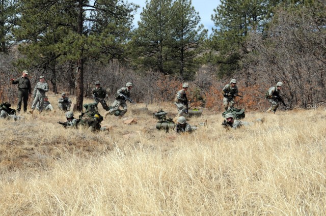Squad in movement.