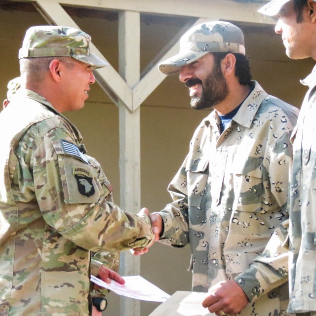 Medic provides "healthy" knowledge to ANSF