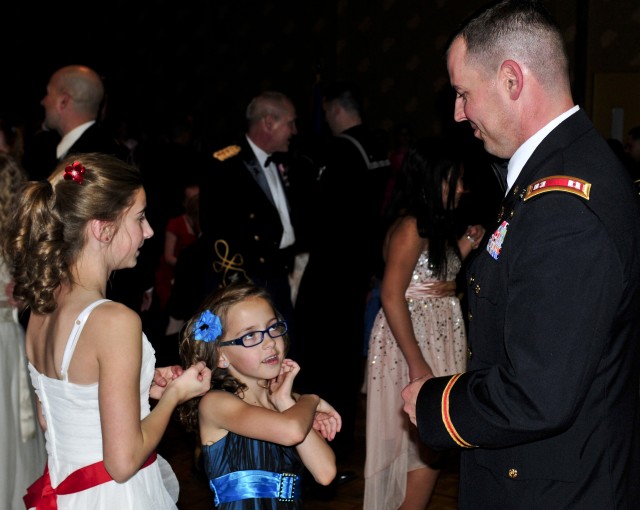 Father and daughters