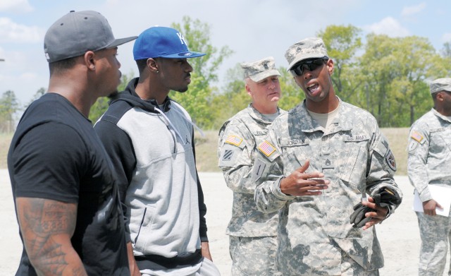 NFL Stars visit Fort Benning