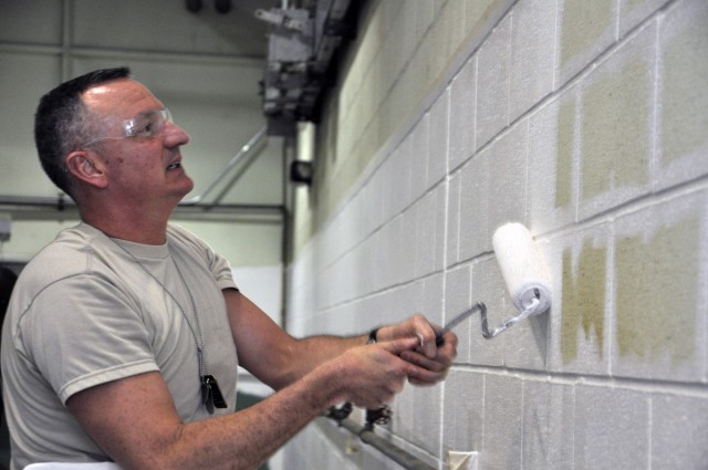 Watervliet commander found painting his way out of a box ... shop