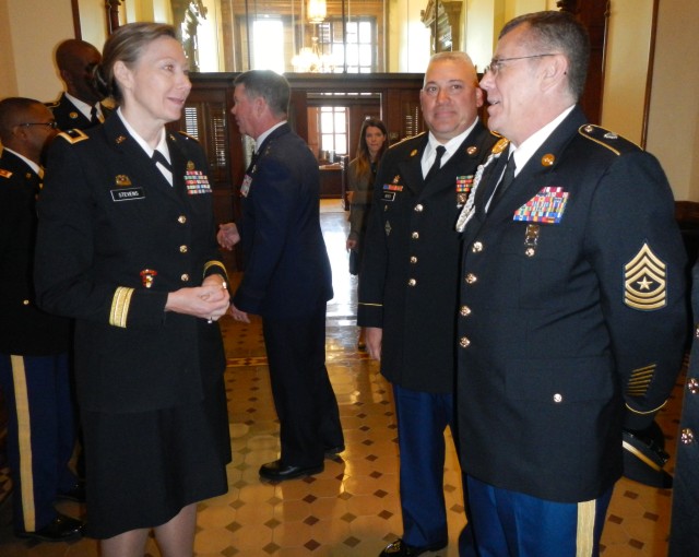 Texas House of Representatives honors Fort Hood WTB Soldiers