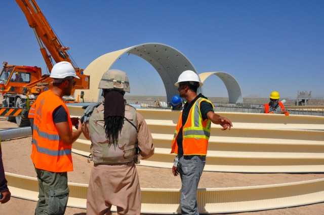 Construction underway of ANA brigade compound in Zhari district