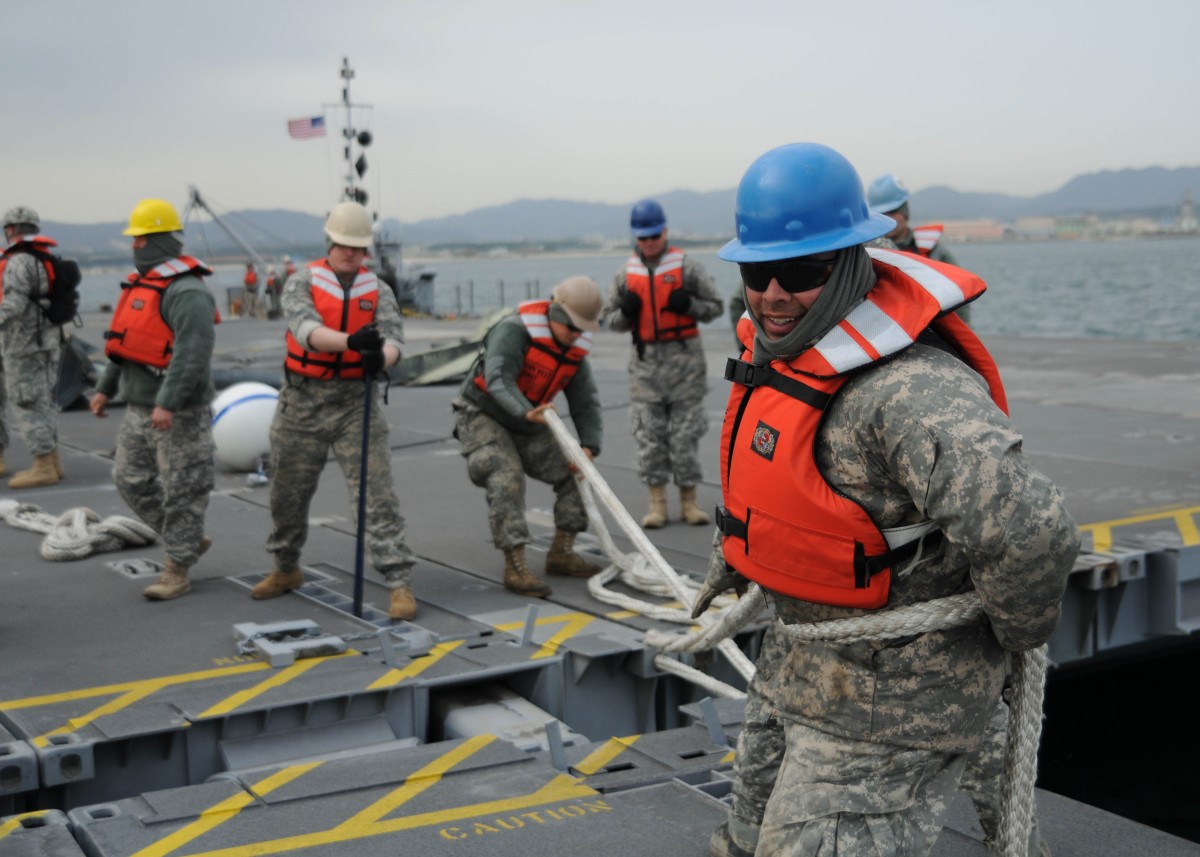 331st Transportation Company supports combined joint logistics over the ...