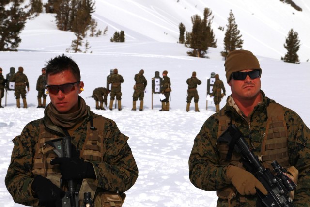 Scout Snipers Conduct Biathlon