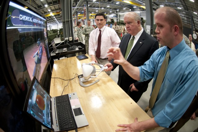 Hands-on tour paints big logistics picture for Army under secretary