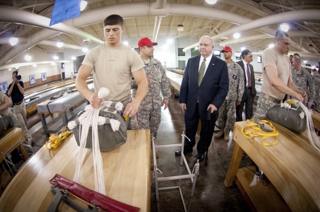 Hands-on tour paints big logistics picture for Army under secretary