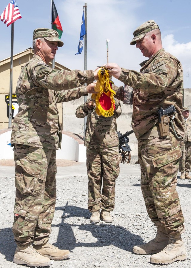 'Highlander' Brigade cases colors for redeployment