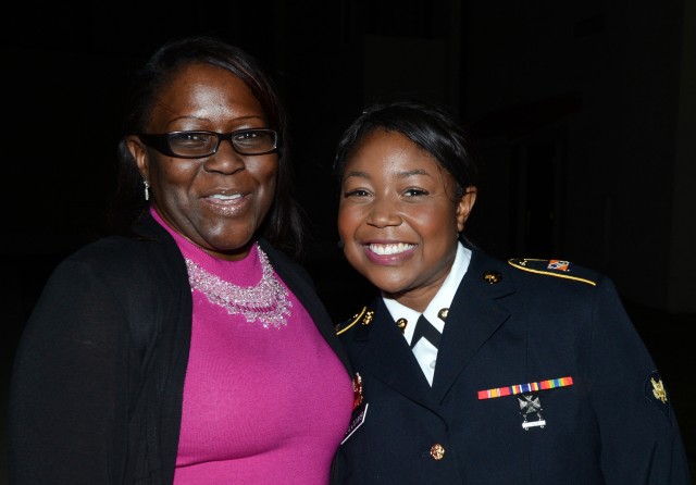 Laura and Spc. Felicia Holcomb