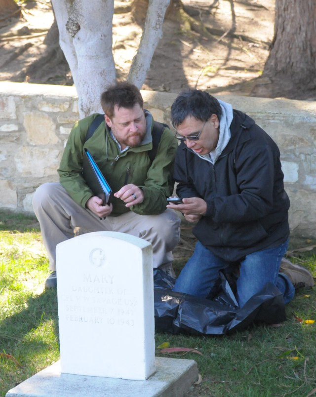 Accounting for graves at the Presidio of Monterey