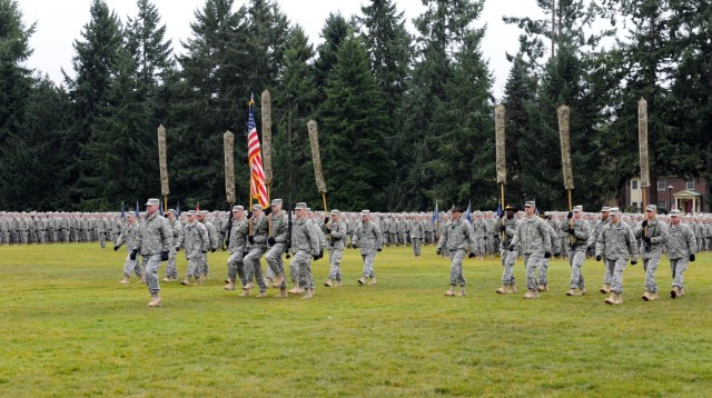 Lancer Brigade uncases its colors at JBLM
