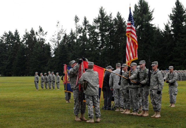 Lancer Brigade uncases its colors at JBLM