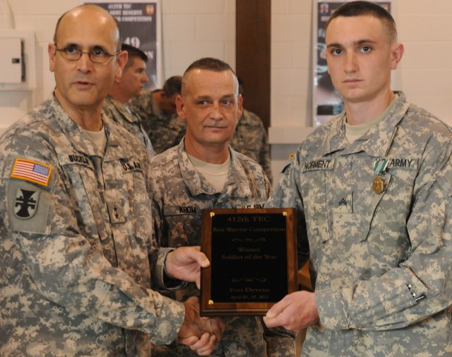 The winners of the 412th Theater Engineer Command's 2013 Best Warrior Competition