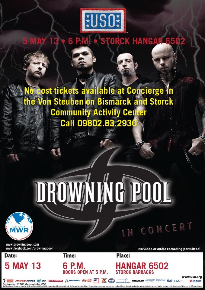 Drowning Pool To Play At Usag Ansbach For Germany-based Us Military Communities May 5 Article The United States Army