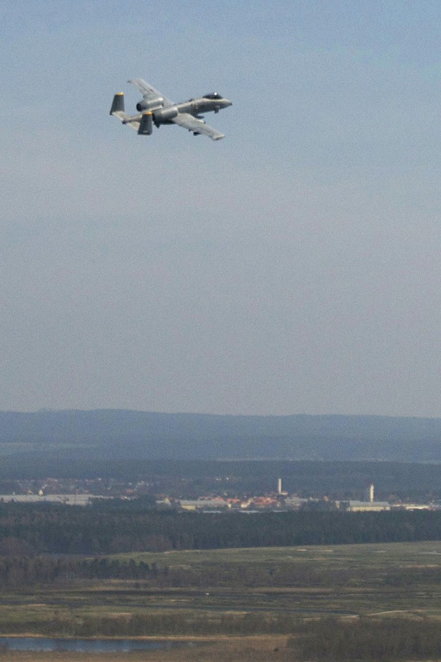 USAFE A-10 Thunderbolt makes final flight over Grafenwoehr Training Area