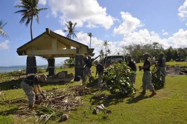 84th Eng. Bn. Soldiers volunteer for Eagle Scout Project