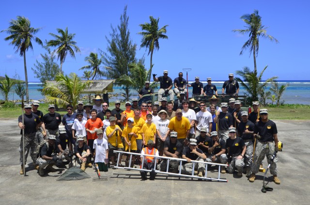 84th Eng. Bn. Soldiers volunteer for Eagle Scout Project