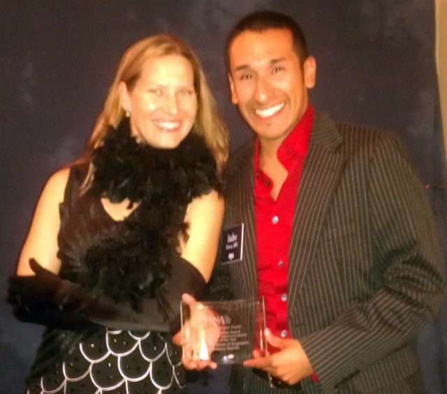 Sandra Arnold, APR+M, and Isidro Reyna, APR