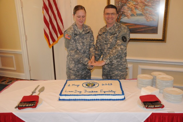 Soldiers celebrate Law Day at Fort McNair