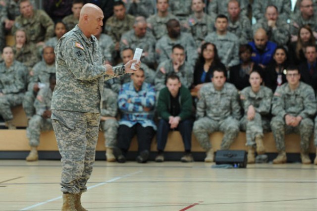 Odierno speaks to U.S. Army Garrison Wiesbaden community