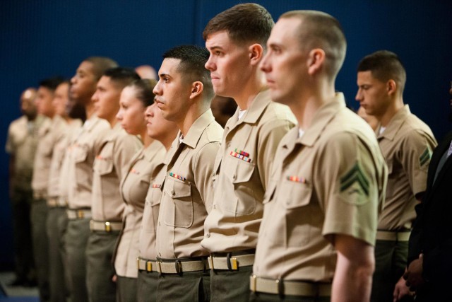 Corporal's course graduation on Henderson Hall