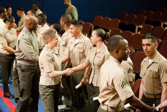 Corporal's course graduation on Henderson Hall