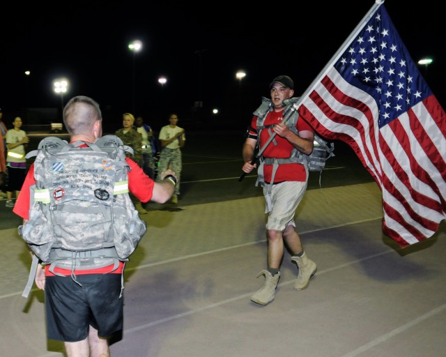 Fallen service members honored in 28-mile march