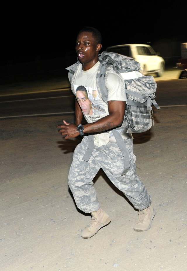 Fallen service members honored in 28-mile march
