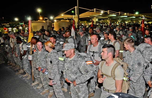 Fallen service members honored in 28-mile march