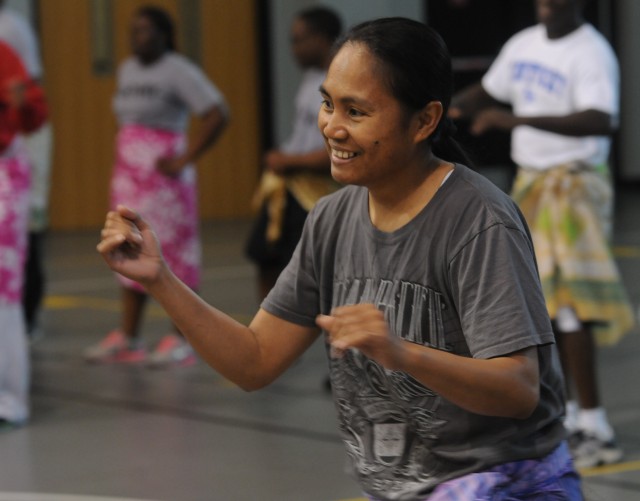 412th Theater Engineer Command Soldiers wear Samoan garb