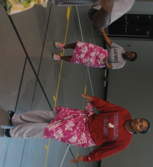 412th Theater Engineer Command Soldiers wear Samoan garb