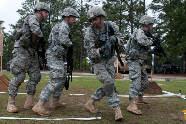 Military police break glass house