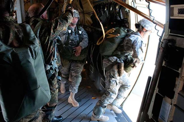 Devil brigade paratroopers earn German jump wings