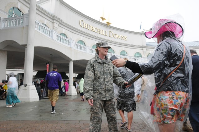 Guard troops provide Kentucky Derby security