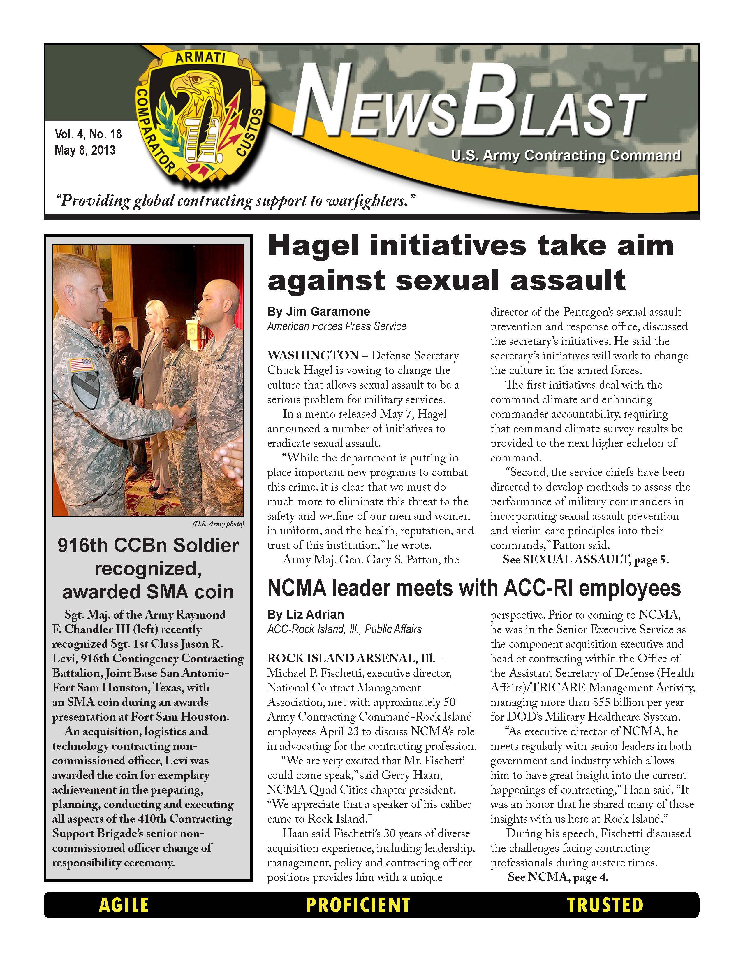 ACC NewsBlast May 8, 2013 | Article | The United States Army