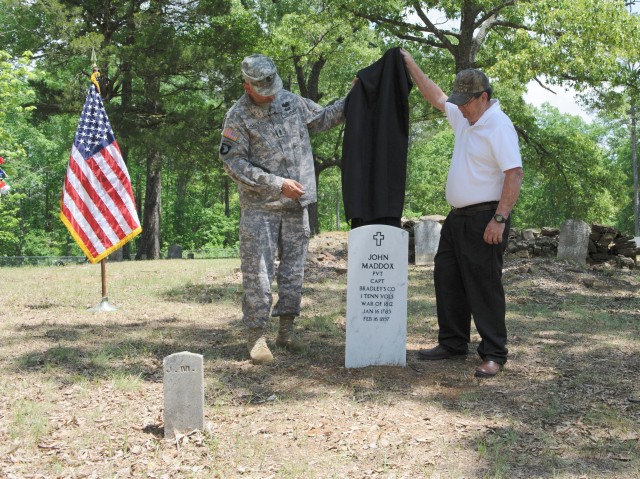 War of 1812 veteran's headstone replaced over a century later