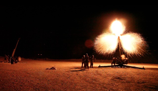 Afghan artillery soldiers support Operation Pamier