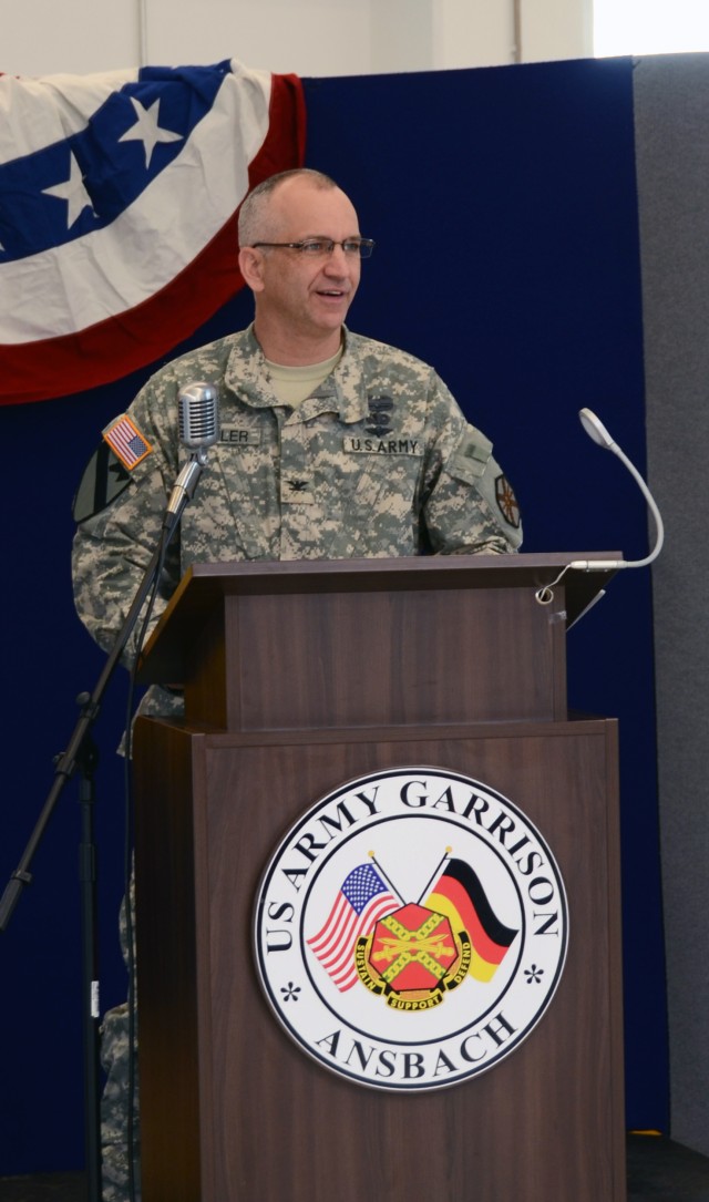 Col. Kelly J. Lawler at grand opening