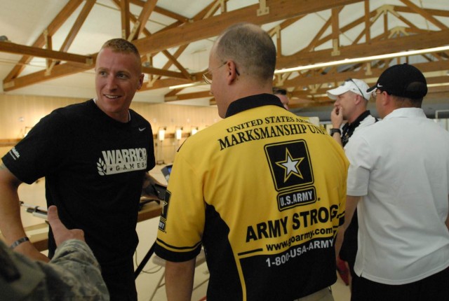 Army Staff Sgt. David Carte earned a gold medal in shooting at the 2013 Warrior Games