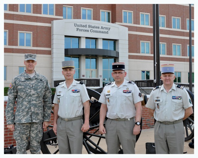 French Army logistics general visits FORSCOM, Fort Bragg