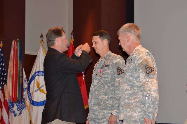 Col. Bob Marion receives the Order of Saint Michael, Silver Award