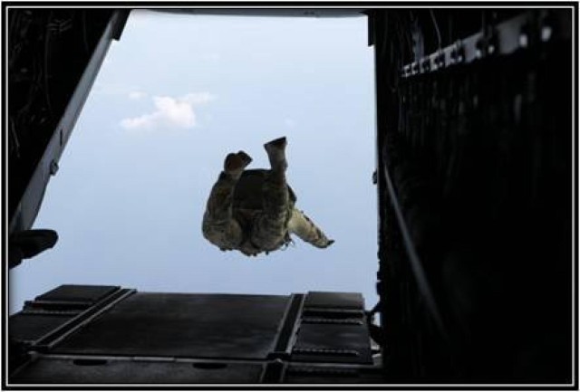 1st Battalion, 1st Special Forces Group (Airborne) jump from New Heights