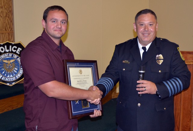 Officer Travis Wall wins Police Officer of the Year